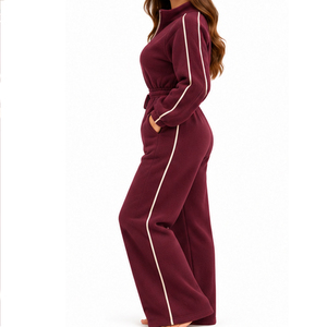 Combinaison en polaire pour femme EAZWEARS, design à empiècements, fournisseur de marque privée, coutures de qualité et tissu doux, services de vêtements en gros - Product Image 3