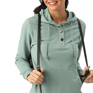Sudadera con Capucha de Forro Polar Transpirable para Mujer, Informal, de Invierno, con Logotipo Personalizado en la Parte Delantera, Colores y Tallas Personalizadas de Alta Calidad - Product Image 5