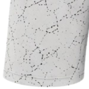 Shorts de sport imprimés blancs et noirs à pois avec ceinture élastique, légers, respirants, pour la gym, le fitness et l'entraînement - Product Image 5