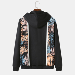 Men's Black Solid Digital Eco-Friendly <b>Hoodie</b> Casual Pullover Hooded Sweatshirt Regular Fit Front Pocket Lightweight Autumn Wear - Product Image 2