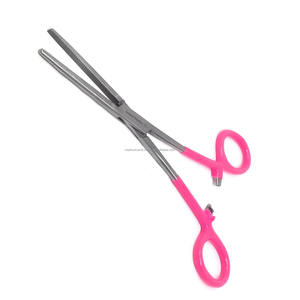 Pinzas Hemostáticas Manuales Premium de 7 Pulgadas, Duraderas, Profesionales, Mango Rosa, Mordazas Rectas, Acero Inoxidable Alemán, CE ISO OEM ODM - Product Image 1