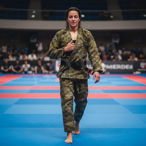 Kimono de Jiu Jitsu Brasileño (BJJ) de Alta Calidad con Estampado de Camuflaje en Toda la Superficie, Uniforme de Algodón para Entrenamiento de Artes Marciales - Product Image 3