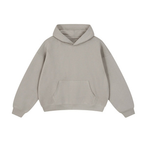 ชุดวอร์มกีฬาฤดูหนาวสำหรับผู้ชาย ระบายอากาศได้ดี มีเชือกผูก ฮู้ดดี้ผ้าฟลีซสีพื้น กางเกงจ็อกเกอร์ ขายส่ง - Product Image 3