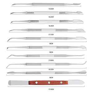Kit de 10 pièces pour sculpture sur cire, couteaux chirurgicaux dentaires, instruments dentaires, par Grip Surgical - Product Image 6