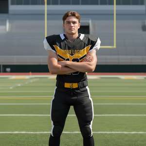 Uniforme de Fútbol Americano de Alta Calidad, 100% Poliéster, Bajo Precio, Colores Personalizados, Logotipo, Todas las Tallas, Uso en las Cuatro Estaciones, Servicio OEM - Product Image 6