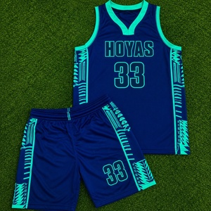 Ensemble de maillots de basket-ball sublimés personnalisés pour hommes, uniforme de basket-ball respirant, maillots de basket-ball réversibles pour équipe, vente en gros - Product Image 1