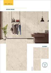 Carreaux en porcelaine finition marbre 1200x1800mm, surface brillante, dalles de grande taille de qualité supérieure pour sol et mur - Product Image 5