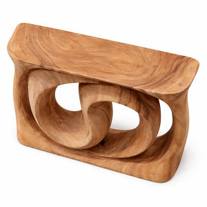 Mesa Consola Única de Madera Natural de Suar con Forma Orgánica Retorcida, Artesanía en Madera de Alta Calidad, Moderna para Entrada, Hotel, Sala de Estar - Product Image 3