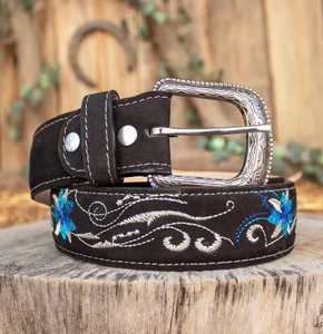 Genuine Leather <b>Fringe</b> <b>Belt</b> for Womens Brown Premium Cow Hide Custom Beaded Designs Luxury <b>Belts</b> Ready to Ship Unisex - Product Image 2