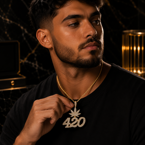 <b>Custom</b> Platinum Plated 925 Silver VVS Moissanite Trendy <b>Name</b> Charm Pendant Iced Out Hip Hop <b>Necklace</b> for Men & Women - Product Image 4