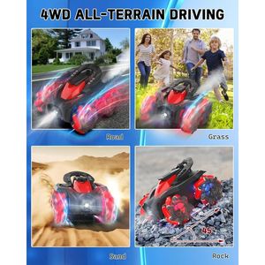 Auto RC Ricaricabile 4WD per Tutti i Terreni, Veicolo Telecomandato con Rotazione a 360 Gradi e 2 Batterie - Product Image 2