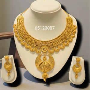 AWAIS HOUSE Collier/Bracelet de luxe pour femme, style vintage, plaqué or, serti de diamants, motif infini, hip-hop, pour mariage et soirée - Product Image 1