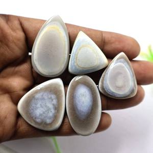Vente en gros de lots de pierres précieuses d'opale bleue naturelle de qualité supérieure, cabochons d'opale bleue en gros pour la fabrication de bijoux, opale bleue en vrac - Product Image 5