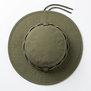 Custom Ripstop Common Boonie Hat Front Panel Wide Brim Outdoor Sun Hat Adjustable Chin Strap <b>Hiking</b> Fishing Camping OEM UV - Product Image 5