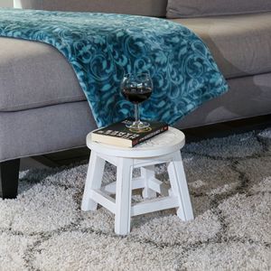 Antique White Carved Wooden <b>Step</b> <b>Stool</b> with Butterflies Other Kids' Furniture - Product Image 5