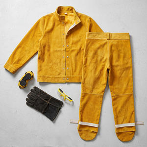 Heavy Duty Cowhide <b>Split</b> Leather Level a Vapor-Protective Fire Resistant Welded Anti-Cut Anti-Static 500C-1000C Heat Protection - Product Image 3