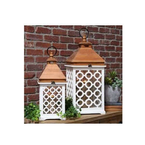 Noble India Exports - Farol de Madera Hecho a Mano, Pieza Decorativa para un Hogar Acogedor, Decoración para Bodas, Acción de Gracias y Ocasiones Especiales - Product Image 6