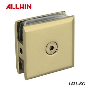 OEM ODM 180 Degree Glass to Glass Clamp Solid Brass Measured in Inches Glass Railing Hardware - Product Image 4