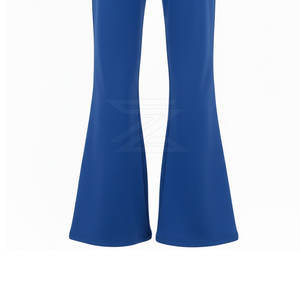 Pantalon de jogging évasé pour femme en polyester/coton, extensible, respirant, séchage rapide, décontracté, taille haute élastique, pour un style de vie actif - Product Image 5