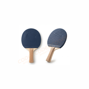 <b>Table</b> <b>Tennis</b> Racket Wood Handle Black Rubber Pimples Out Straight Grip Training Use 156x150mm Durable Single Item - Product Image 6