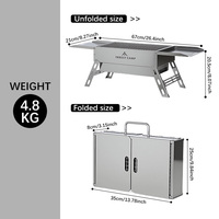 Moderner Elektrischer Raclette-Grill aus Edelstahl, Faltbar und Tragbar, Tischgrill für Partys, Großhandel