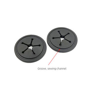 Patchs en plastique circulaires de couleur noire avec motif étoile, flexibles et autocollants - Product Image 6