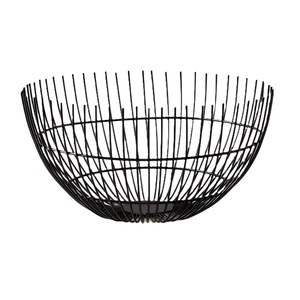 Panier de rangement pour fruits de luxe tendance, de qualité supérieure, en métal antique, design élégant, avec taille et forme personnalisées en bois - Product Image 1