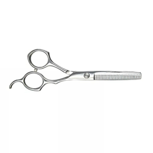 Stainless Steel Sharp Thinning Scissors Professional Hair Styling Tool Long Handle for Hair Cutting <b>Blending</b> Texture Control - Product Image 6