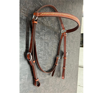 Brida australiana de alta calidad Full Gran cuero de vaca argentino pesado grueso 5mm hebillas de acero inoxidable Riendas de montar - Product Image 2