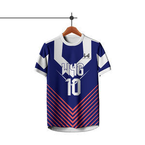 Camisetas de Fútbol Personalizadas de Corte Regular, Transpirables, con Impresión de Serigrafía, de Alta Calidad, que Absorben la Humedad y se Secan Rápidamente - Product Image 2