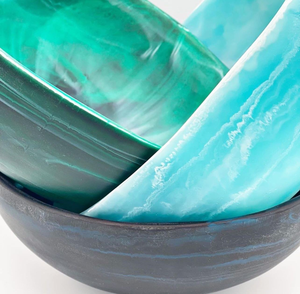 Tazón Pequeño para Ensaladas y Frutos Secos, Hecho a Mano con Resina de Grado Alimenticio, con Remolinos y Textura de Mármol, Ideal para Fiestas - Product Image 5