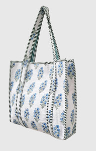 Sac fourre-tout en coton brodé bohème, ouvert en dessus, pour femmes, sac de shopping, utilisable toute l'année - Product Image 3