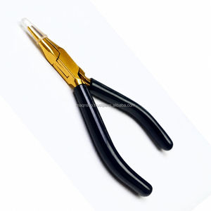 Pince à bec micro-chaîne en acier inoxydable de haute qualité B2B, taille et logo personnalisables pour extensions capillaires et bijoux DIY - Product Image 1