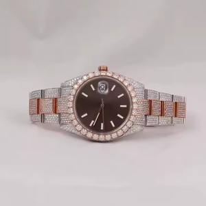 New VVS Moissanite <b>Watch</b> Diamond <b>Watch</b> Classic Hip Hop Luxury Automatic <b>Mechanical</b> <b>Watch</b> <b>for</b> <b>Men</b> From Indian Manufacturer - Product Image 3