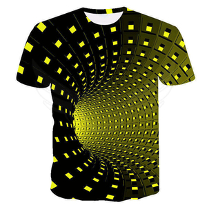 Camiseta Deportiva Sublimada para Hombre, de Poliéster Tejido, Cuello Redondo, Manga Corta, Estampada, Transpirable, de Secado Rápido y Antiarrugas - Product Image 3
