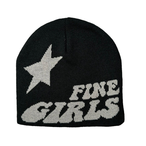 Unisex Distressed <b>Beanies</b> 3D Embroidery Skull Pattern Customized Jacquard Knitted <b>Wool</b> Waterproof Bow Warm Streetwear <b>Hats</b> Beach - Product Image 2