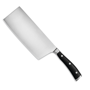 Cuchillos de Chef Profesionales de Acero Inoxidable, Hoja Rectangular Ancha y Afilada con Mango Ergonómico Negro de Triple Remache para Cortar Alimentos - Product Image 2