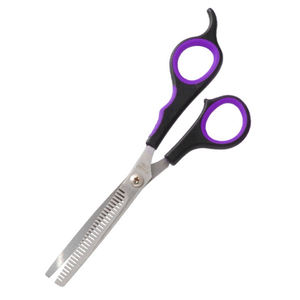Stainless Steel <b>Dog</b> Grooming <b>Scissors</b> with Plastic Handle - Product Image 1