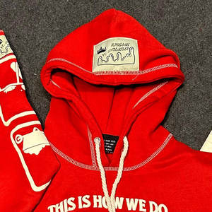 Sweat à capuche pour hommes en tissu éponge, respirant, séchage rapide, confortable, tendance, avec logo personnalisé, en coton épais, décontracté - Product Image 2