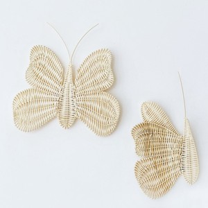Linda decoración de pared de ratán para habitación de bebé, adorno colgante ecológico con forma de mariposa. - Product Image 1