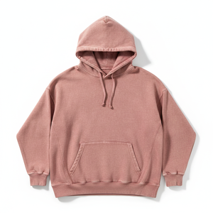 Sweat-shirt à capuche personnalisé en molleton de coton épais avec logo 3D en relief, coupe oversize, style streetwear unisexe, vierge, couleur beige, vente en gros - Product Image 1