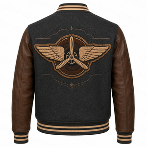 Chaqueta Varsity de Lana con Bordado Personalizado del Nombre del Equipo, Chaqueta Varsity de Béisbol, Marcas de Marca Privada - Product Image 3