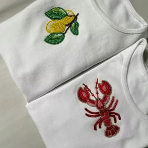 Womens Premium Sleeveless for Shirt Artistic Bead Embroidery Applique Rib Knit High Quality Lightweight <b>Skin</b>-Friendly - Product Image 3