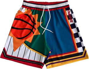 Men'sQuick Dry Elastic Waist Plaid Breathable Formal Shorts Solid <b>Colour</b> with Side Stripe Mid Navy Blue - Product Image 3