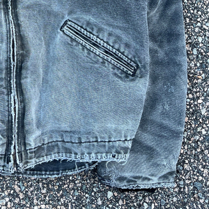 Vintage Washed Winter Loose Solid Eco-Friendly Denim <b>Jacket</b> Hooded <b>Zip</b> <b>up</b> Casual Streetwear Outerwear for Men - Product Image 5