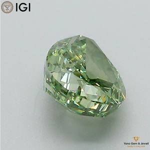 เพชรทรงลูกแพร์ ผลิตด้วยวิธี CVD สีเขียวสดใส ระดับความสะอาด VVS2 ได้รับการรับรองจาก IGI น้ำหนัก 1.50 กะรัต สำหรับตกแต่งแหวนดีไซเนอร์ - Product Image 6