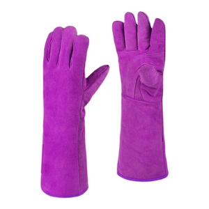 Gants de soudure en cuir de vachette renforcé, résistants, pour la sécurité industrielle, la protection des mains, la lutte contre les incendies et la construction - Product Image 3