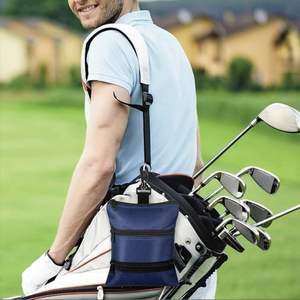 Golf Tee Bag Pouch with <b>Multiple</b> Pockets & Zippers Waterproof & Anti-Theft Solar Panel & RFID Protection Unisex Golf Accessories - Product Image 2