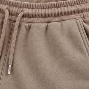 Conjunto de Sudadera con Cuello Redondo y Estampado de Hongos Color Taupe para Hombre, Pantalones Jogger, Chándal Informal de Forro Polar, Ropa Deportiva de Invierno para Gimnasio y Calle - Product Image 6