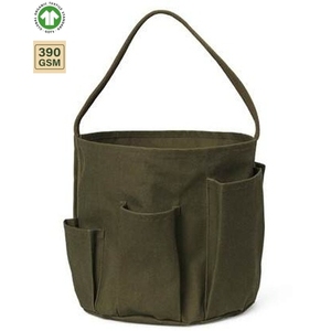 390 GSM Organic Cotton <b>Storage</b> <b>Laundry</b> Bag Home <b>Storage</b> 27x28x27 cm Custom Logo Wholesale OEM Private Label Reusable Model SS565 - Product Image 1